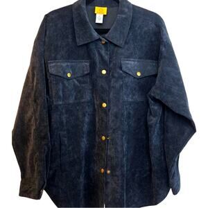 Ruby Rd. XL Corduroy Shirt Jacket Shacket‎ Button Front